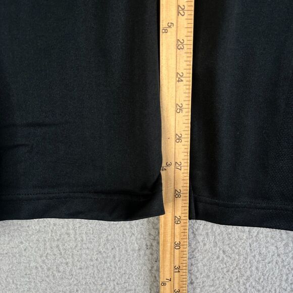 Adidas Jacket Men L Black 1/4 Zip Sweater Climacool Medium Weight Mesh Pullover - Picture 8 of 10